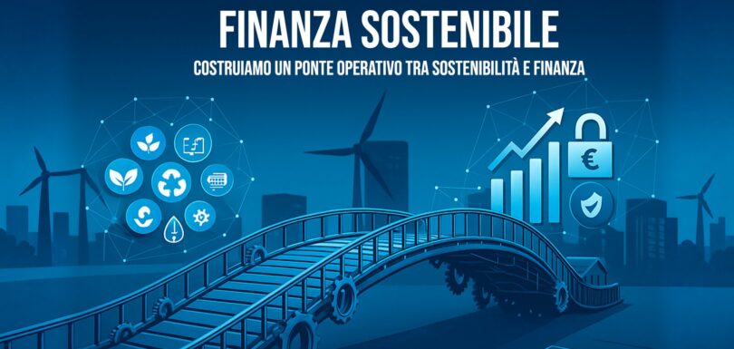 Infografica: la finanza sostenibile come ponte tra sostenibilità e finanza